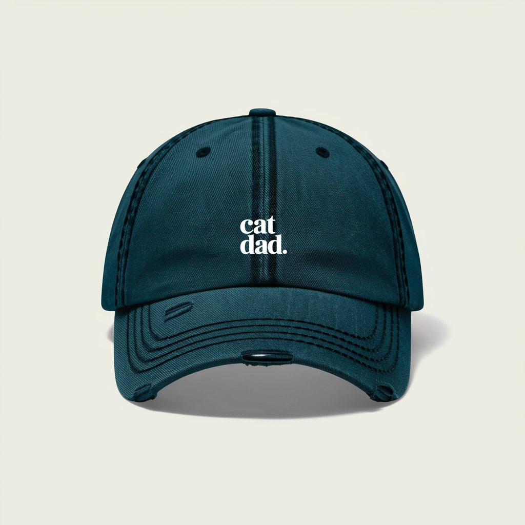 cat dad. Embroidered Dad Hat mockup