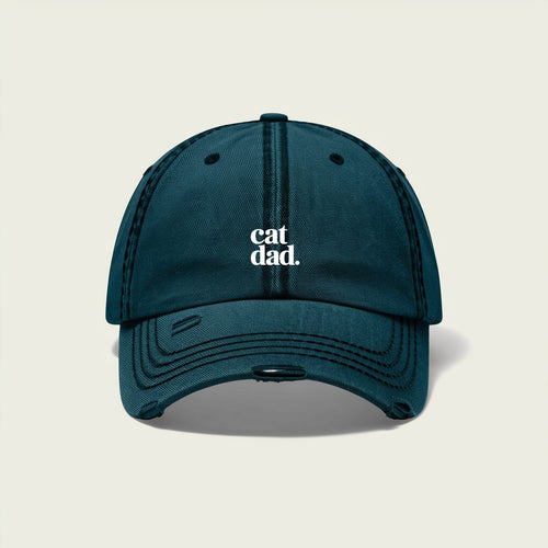 cat dad. Embroidered Dad Hat mockup